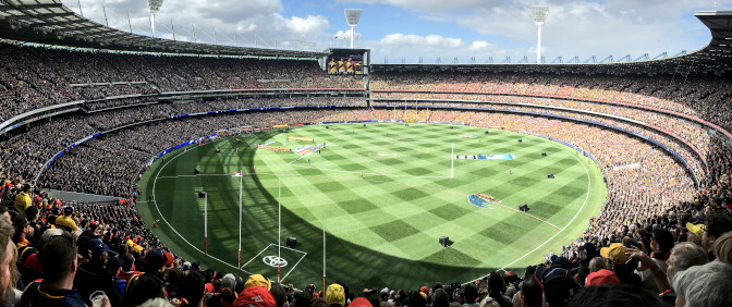 Melbourne Cricket Ground on a match day